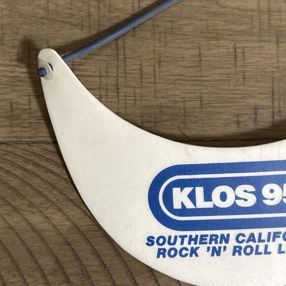 Vintage 80s KLOS 95 1/2 Southern California Rock Radio Foam Visor - Picture 2 of 7